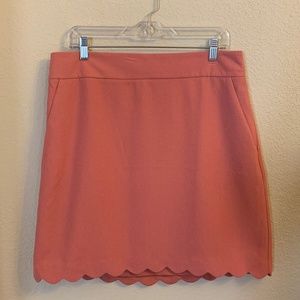 Anne Taylor Factory Summer Coral Skirt